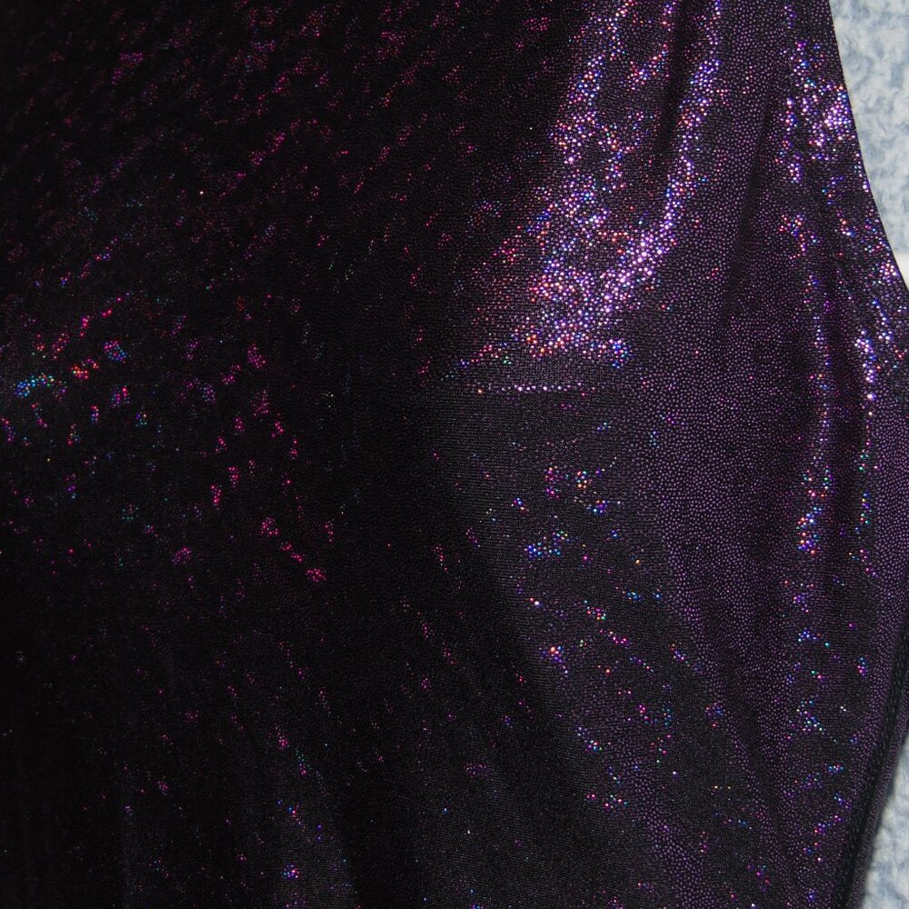 Speedo Sparkley Purple Zip Swimsuit 34 - Picture 2 of 8